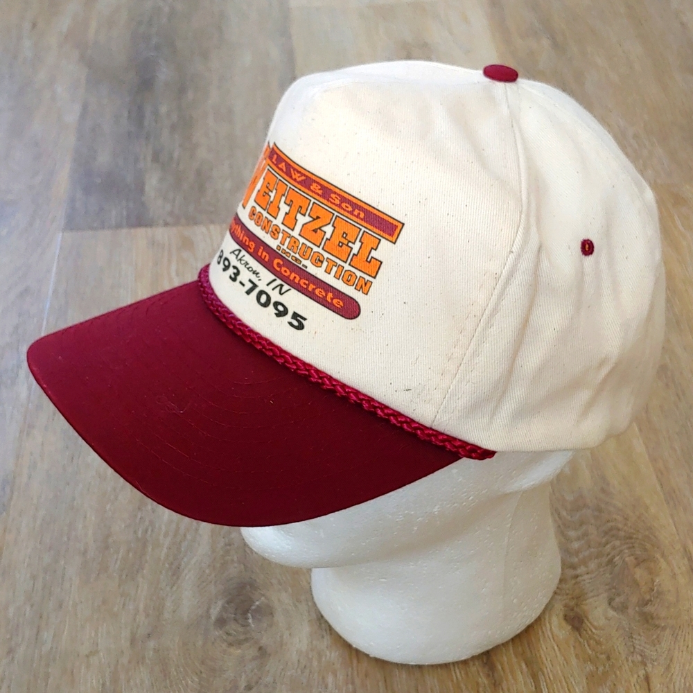 Vintage Weitzel Construction Law & Son Cap Hat